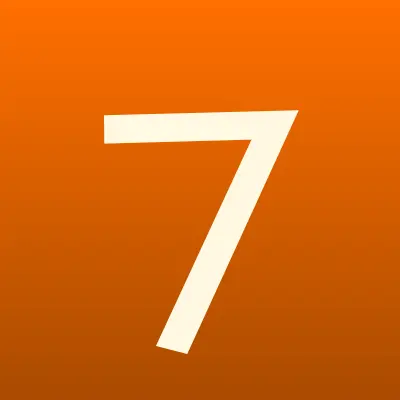 7я, магазин одежды, лого-визитка